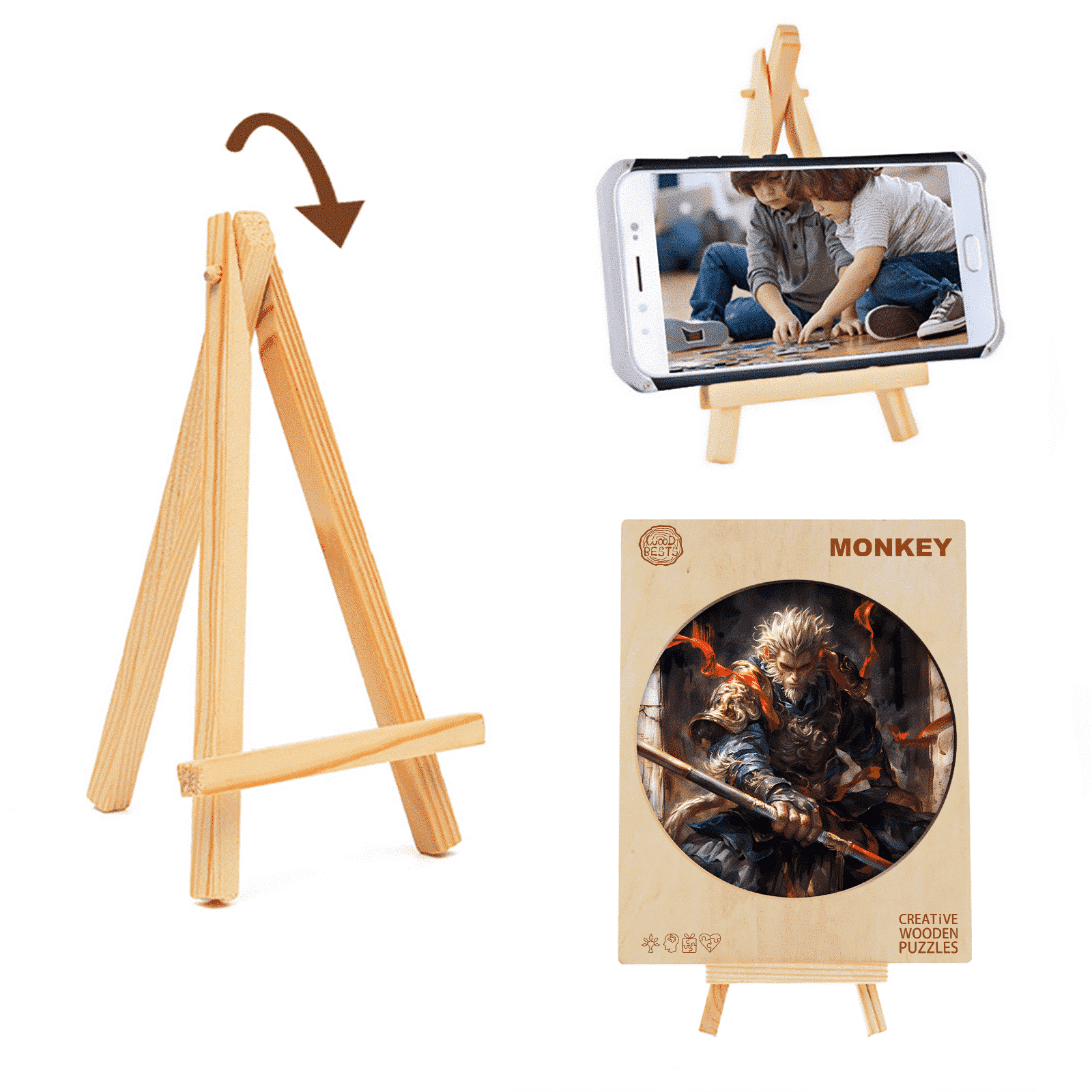 Wooden Jigsaw Puzzle-Monkey King - Image 5