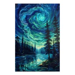 Wooden Jigsaw Puzzle-Night Aurora 2