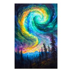 Wooden Jigsaw Puzzle-Night Aurora