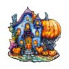 Wooden Jigsaw Puzzle-Pumpkin House 2