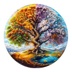 Wooden Jigsaw Puzzle-Seasonal Tree of Life 2