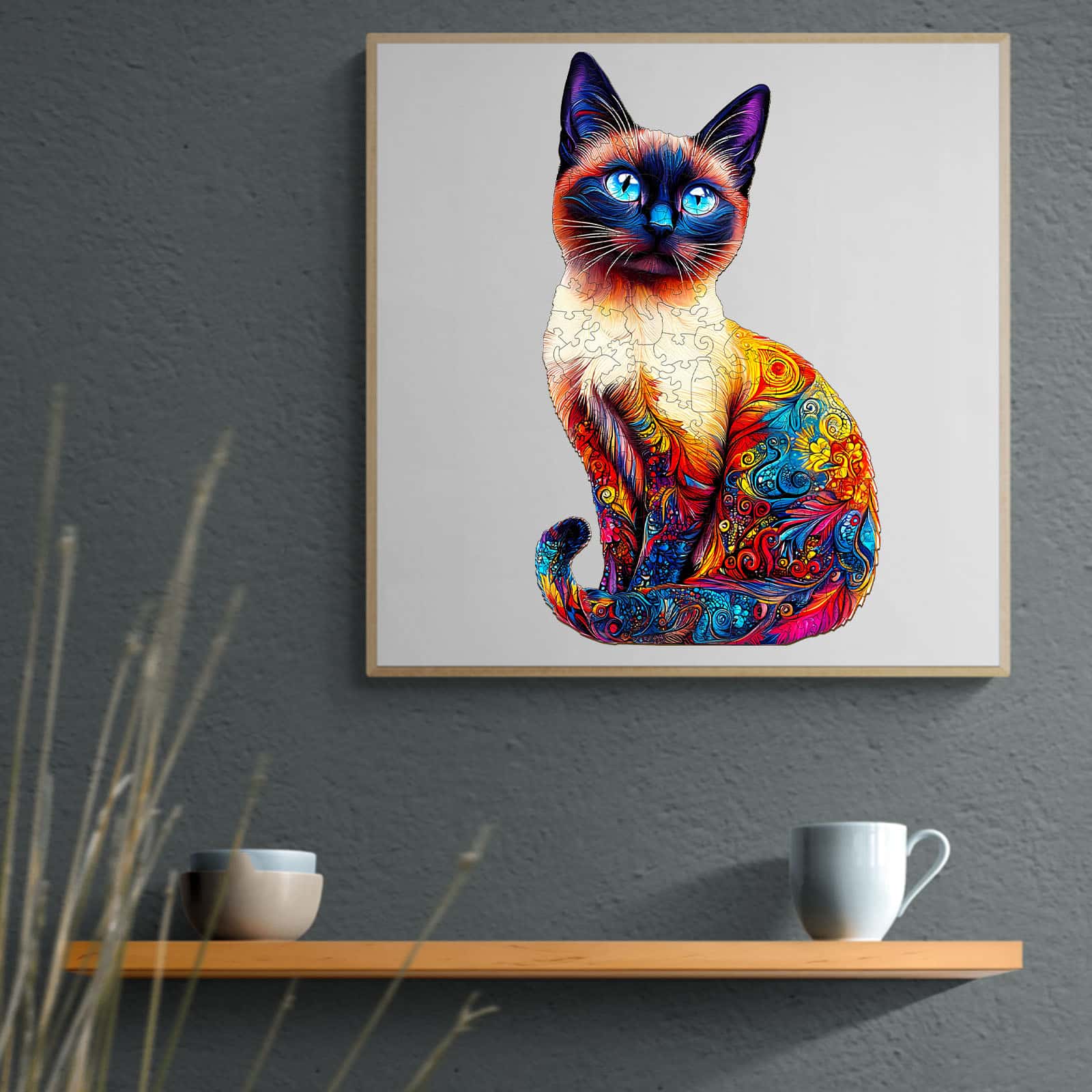 Wooden Jigsaw Puzzle-Siamese Cat - Image 6