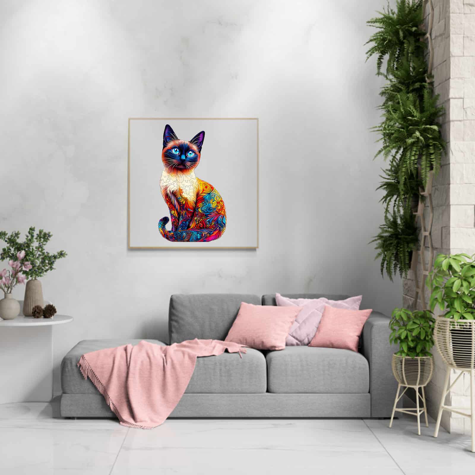 Wooden Jigsaw Puzzle-Siamese Cat - Image 7