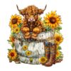 Wooden Jigsaw Puzzle-Sunflower Pasture 2