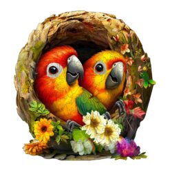 Naughty Parrot 2-Wooden Jigsaw Puzzle