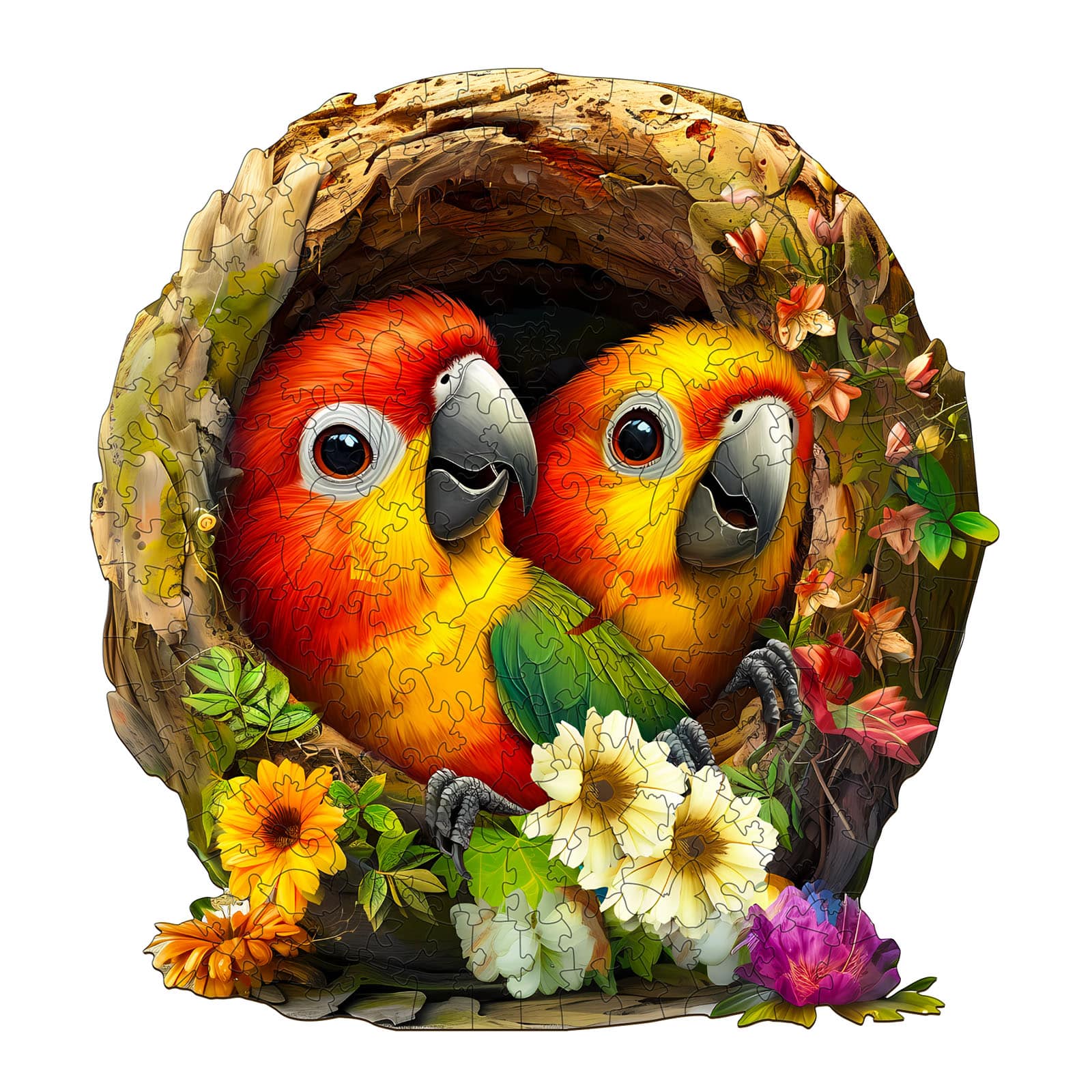 Naughty Parrot 2-Wooden Jigsaw Puzzle