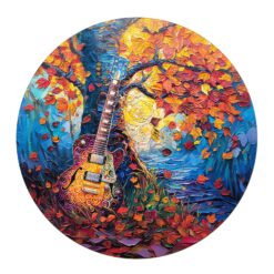 Wooden Jigsaw Puzzle - Autumn Guitar