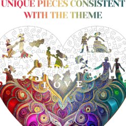 Alternative view of Wooden Jigsaw Puzzle-Brave Heart