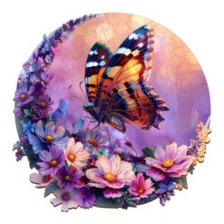 Wooden Jigsaw Puzzle - Butterfly and Moon
