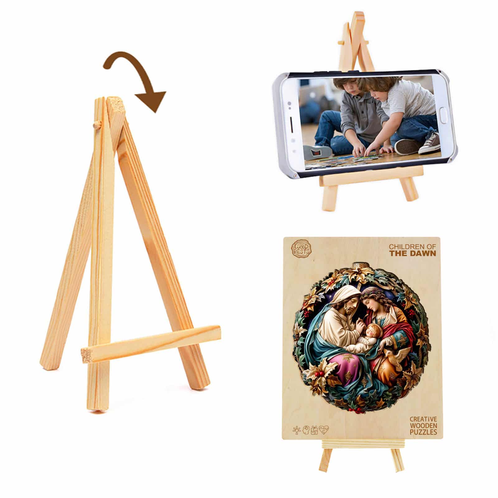 Wooden Jigsaw Puzzle-Children of the Dawn - Image 6