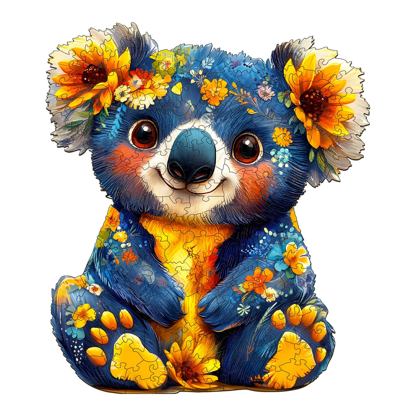 Wooden Jigsaw Puzzle - Colorful Koala