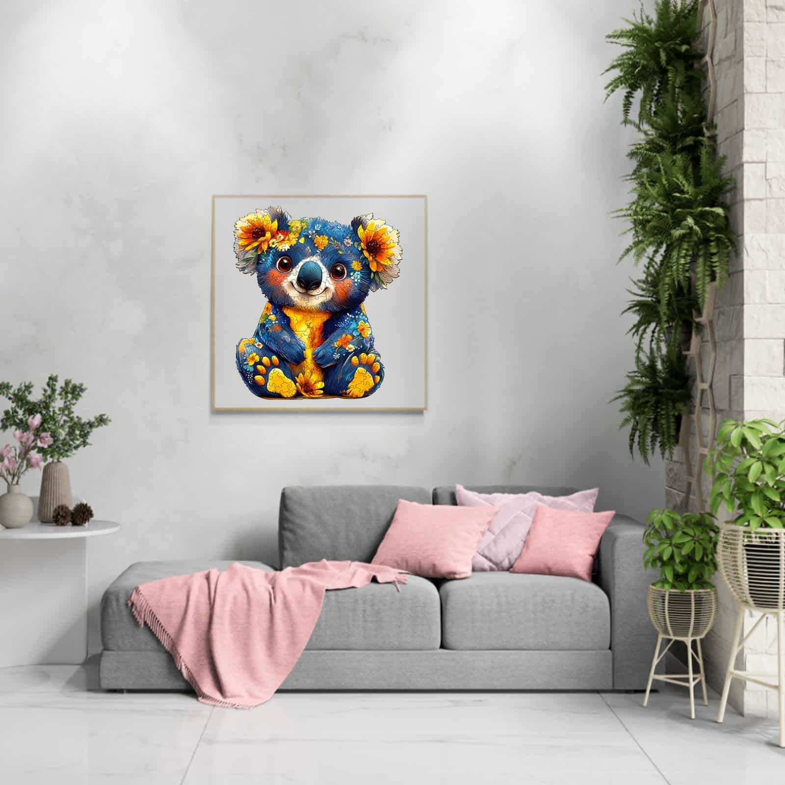 Wooden Jigsaw Puzzle - Colorful Koala - Image 5