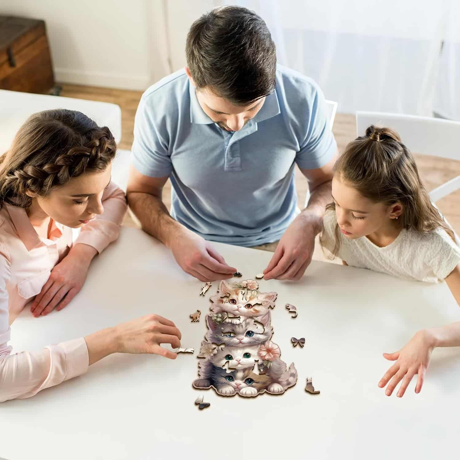 Wooden Jigsaw Puzzle-Cute Kitten - Image 6