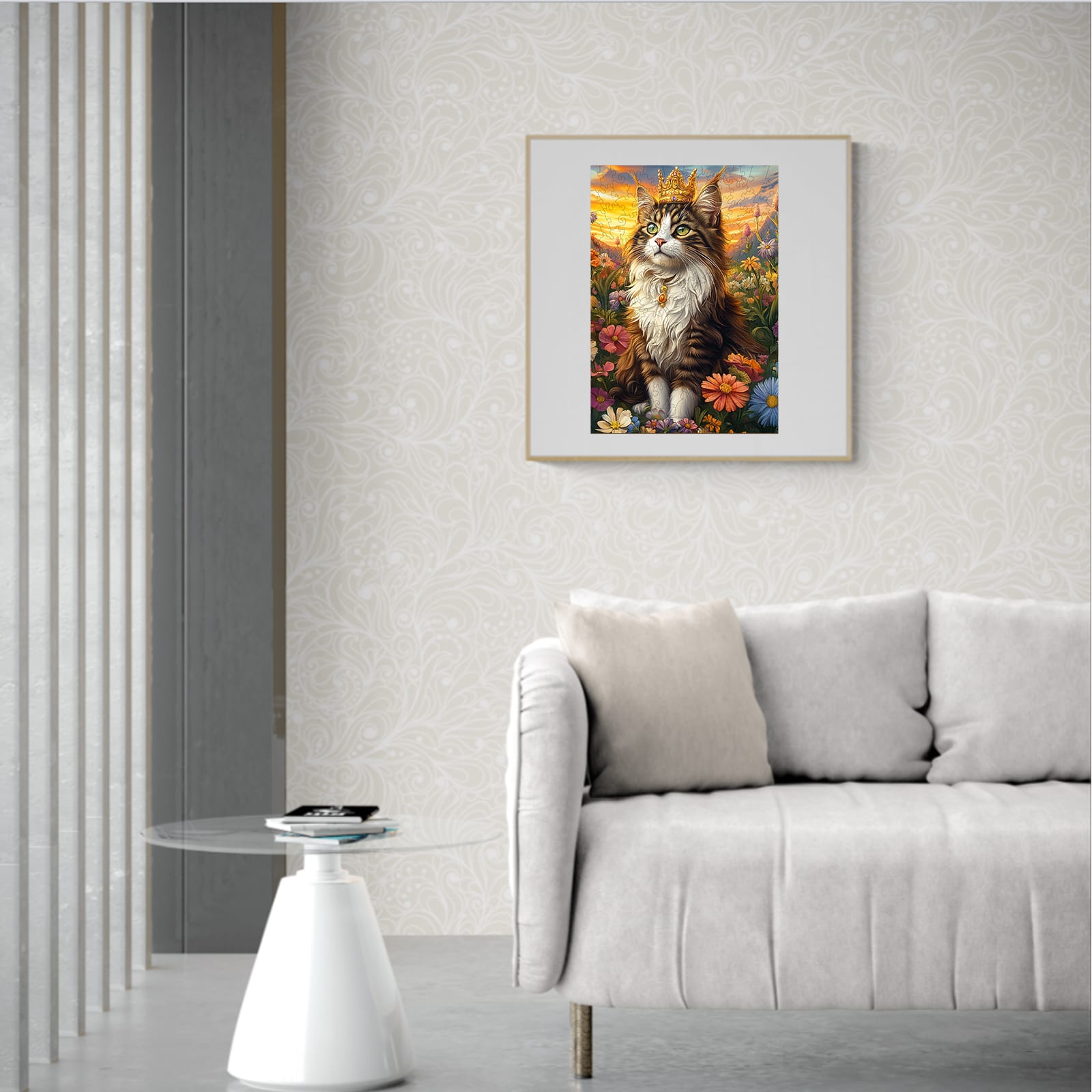 Wooden Jigsaw Puzzle-Elegant Cat - Image 7