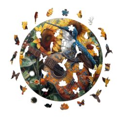 Alternative view of Wooden Jigsaw Puzzle-Elegant Hummingbird