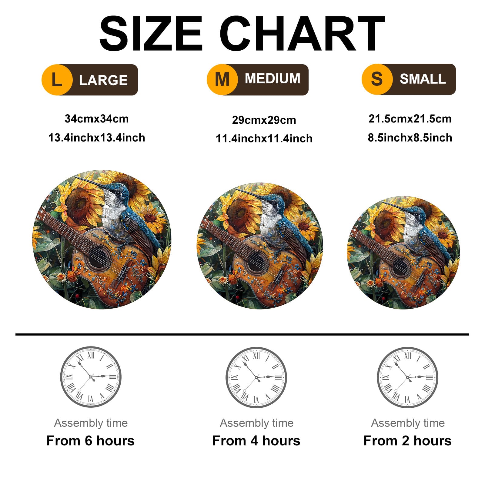 Wooden Jigsaw Puzzle-Elegant Hummingbird - Image 3