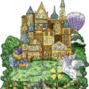 Wooden Jigsaw Puzzle-Fairy Tale Castle