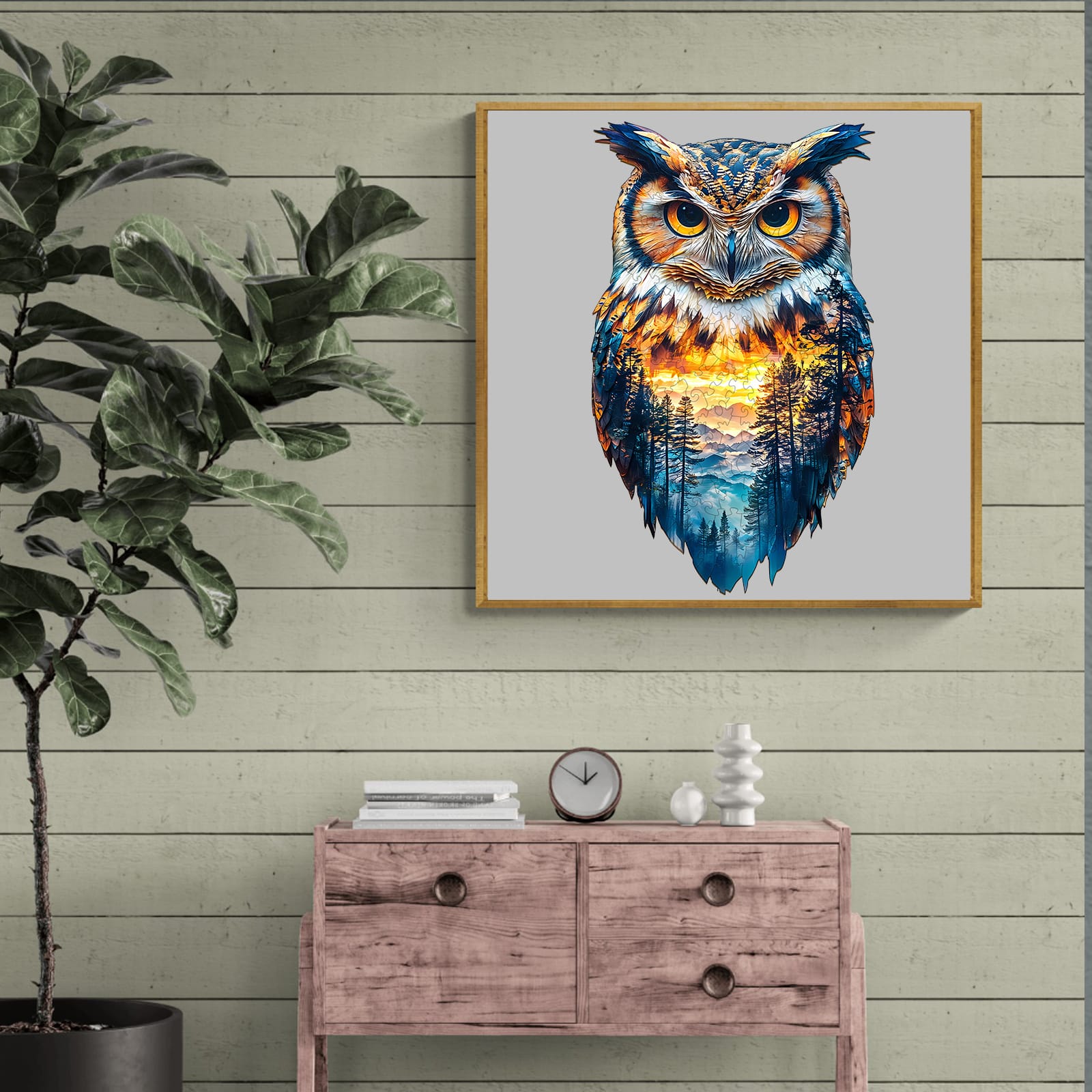 Wooden Jigsaw Puzzle-Forest Owl - Image 5