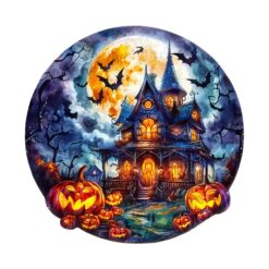 Wooden Jigsaw Puzzle-Halloween Pumpkin 2