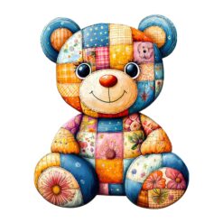 Wooden Jigsaw Puzzle - Patchwork Bears
