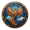 Wooden Jigsaw Puzzle-Starry Sky Phoenix
