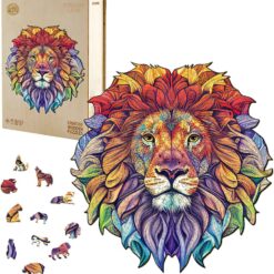 Wooden Jigsaw Puzzle-Steady Lion