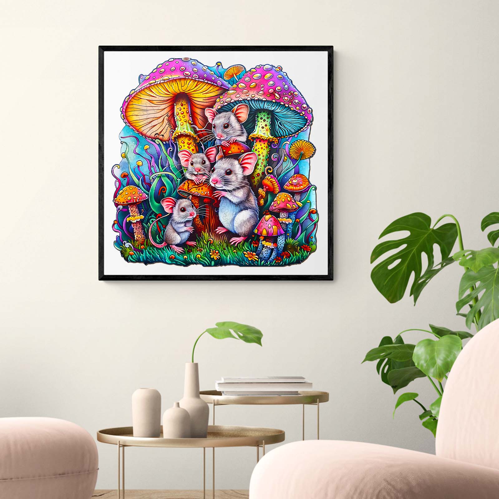 Wooden Jigsaw Puzzle-Mouse Family - Image 8