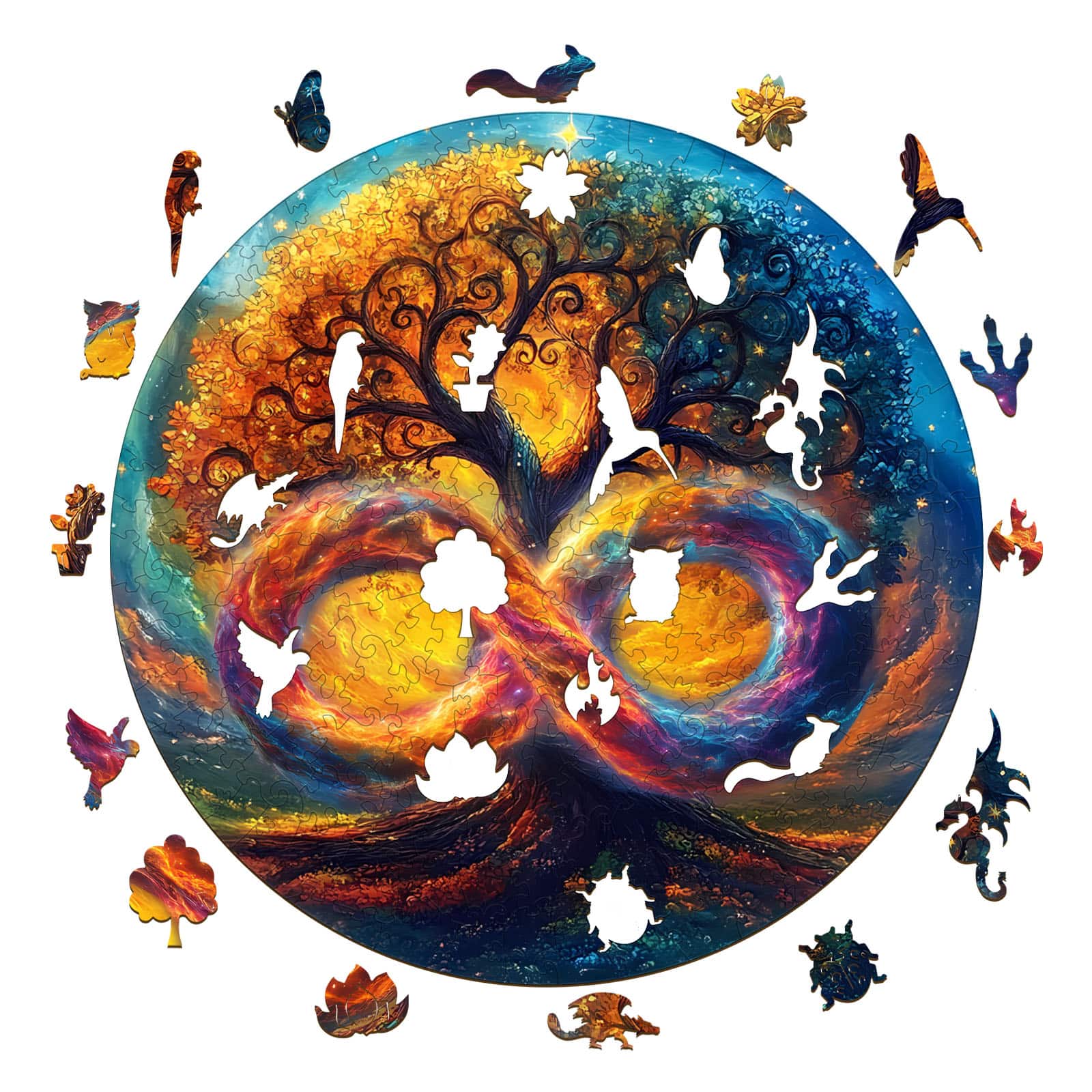 Wooden Jigsaw Puzzle-The Infinite Tree of Life - Image 2