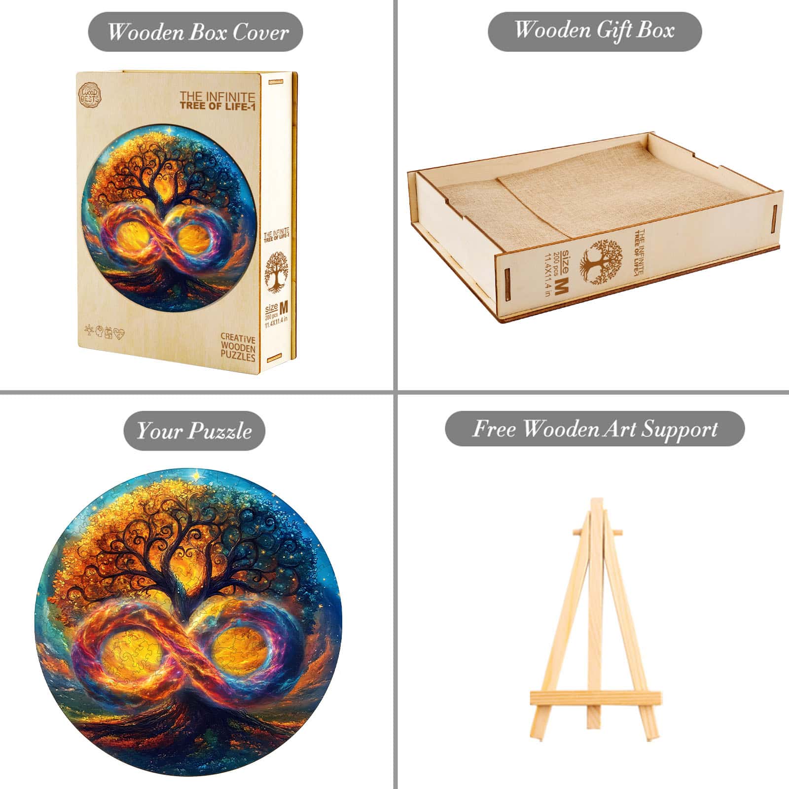 Wooden Jigsaw Puzzle-The Infinite Tree of Life - Image 6