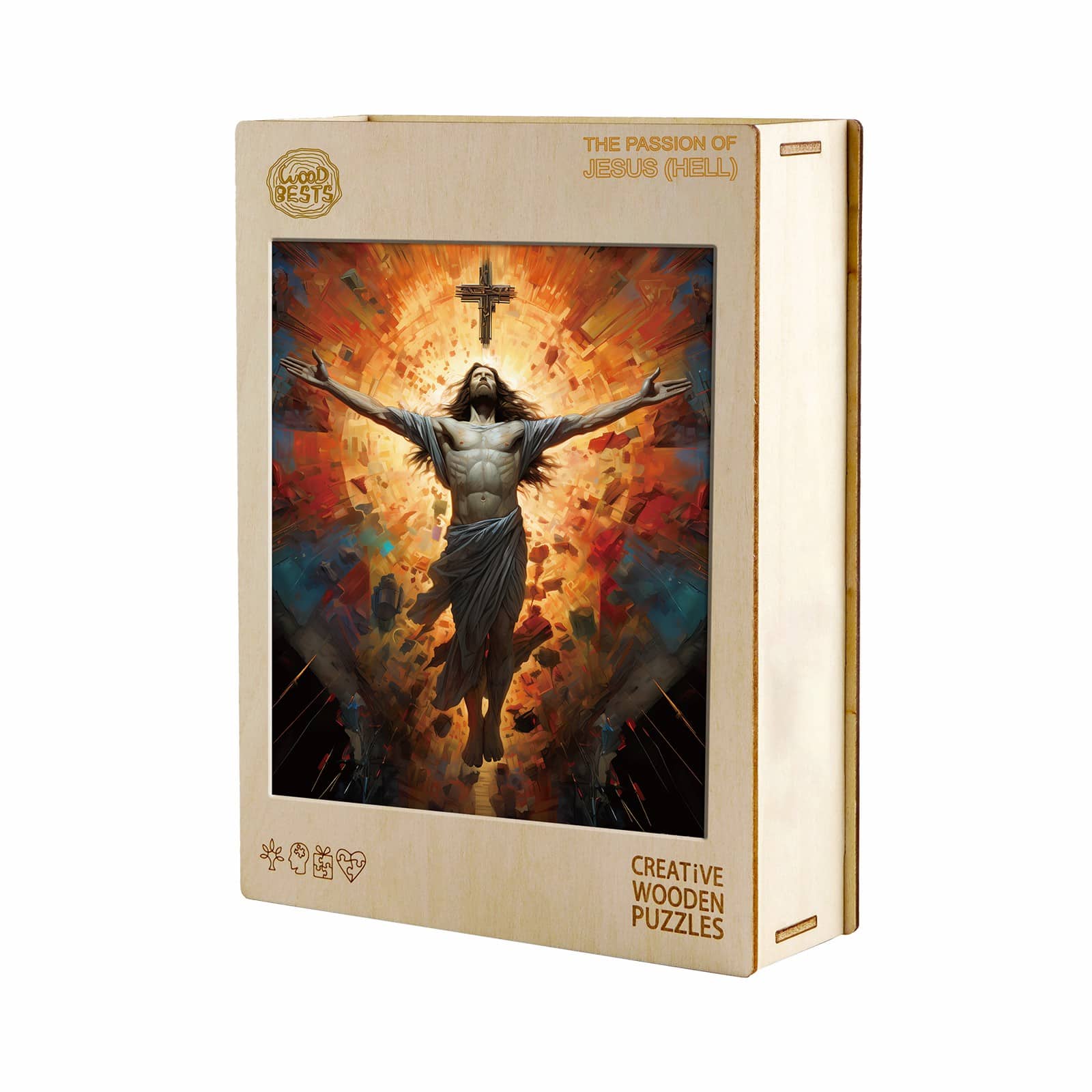 Wooden Jigsaw Puzzle - The Passion of Jesus (Hell) - Image 5