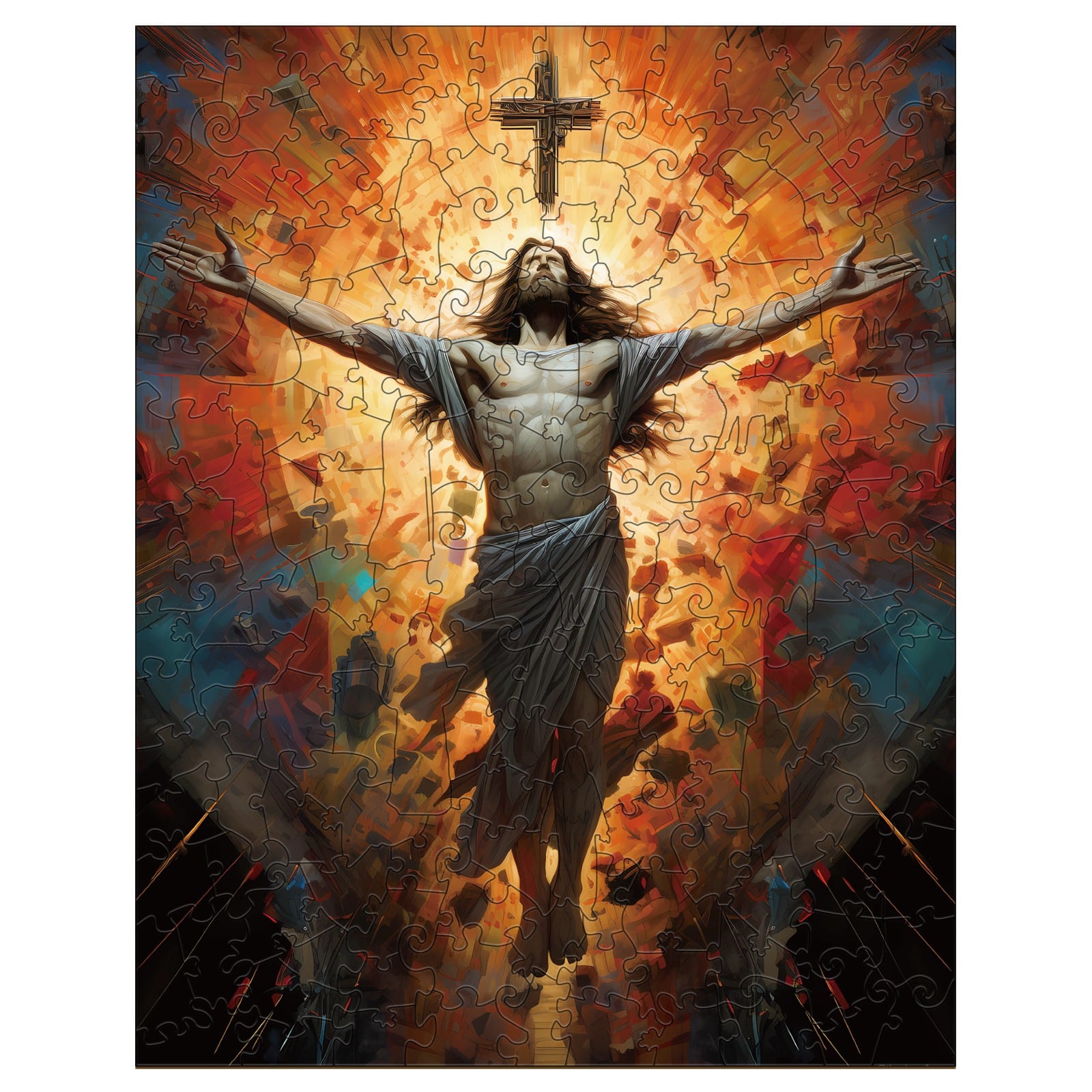Wooden Jigsaw Puzzle - The Passion of Jesus (Hell)