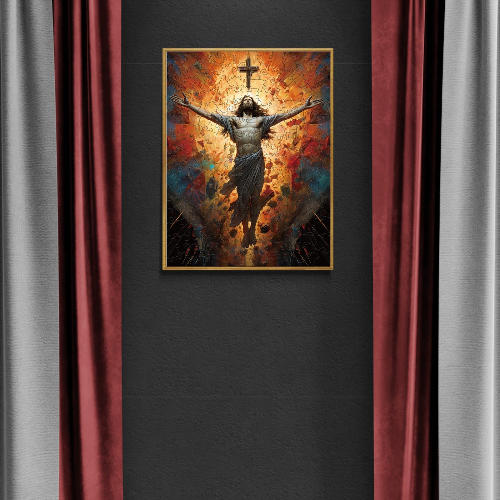 Wooden Jigsaw Puzzle - The Passion of Jesus (Hell) - Image 7