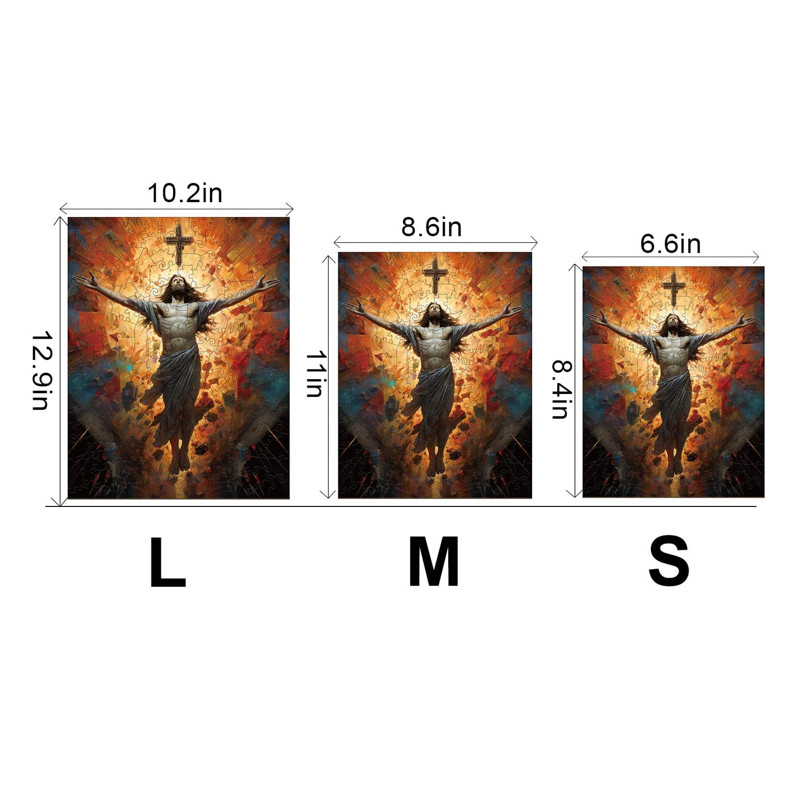 Wooden Jigsaw Puzzle - The Passion of Jesus (Hell) - Image 3
