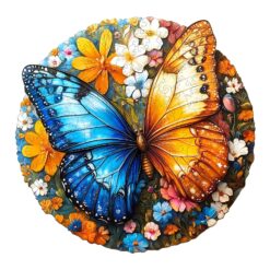 Wooden Jigsaw Puzzle-Yin Yang Butterfly