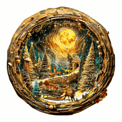 Wooden Jigsaw Puzzle-3D Christmas Eve 2