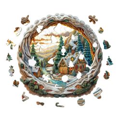 Alternative view of 3D Christmas House 2 - Wooden Jigsaw Puzzle