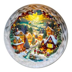 3D Christmas Town 2 - Wooden Jigsaw Puzzle