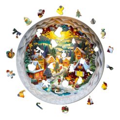 Alternative view of 3D Christmas Town 2 - Wooden Jigsaw Puzzle