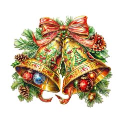 Christmas Bells 2 - Wooden Jigsaw Puzzle