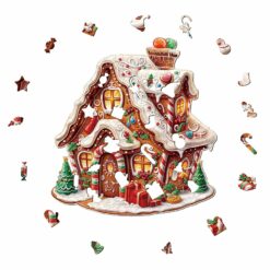 Alternative view of Christmas Gingerbread House 2 - Wooden Jigsaw Puzzle