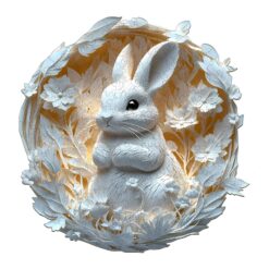 Wooden Jigsaw Puzzle - 3D Paper Rabbit