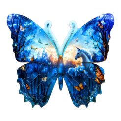 Wooden Jigsaw Puzzle - Butterfly Forest