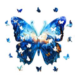 Alternative view of Wooden Jigsaw Puzzle - Butterfly Forest