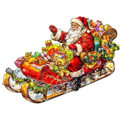 Wooden Jigsaw Puzzle - Celebrating Christmas