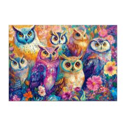 Wooden Jigsaw Puzzle - Colored Owl