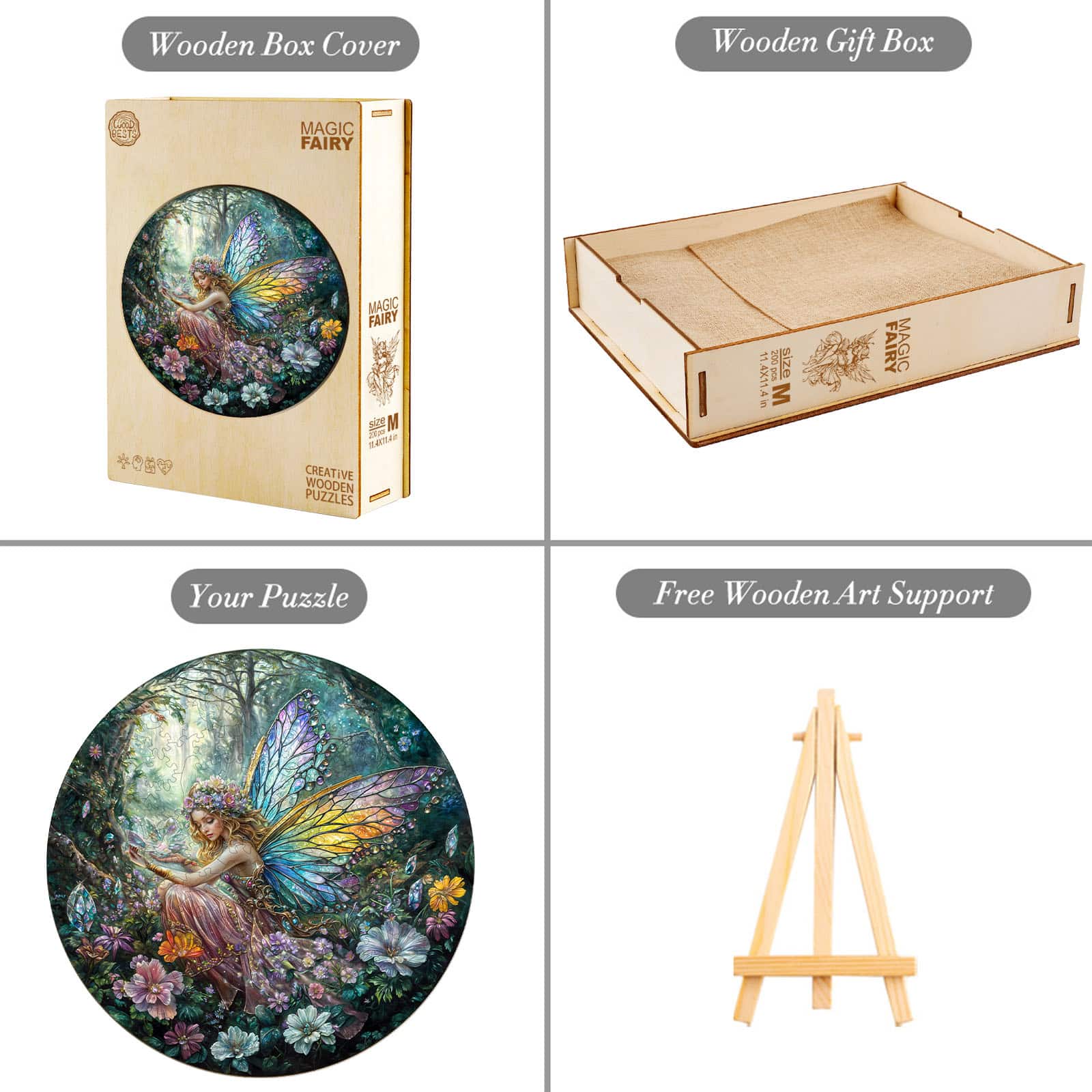 Wooden Jigsaw Puzzle - Magic Fairy - Image 4
