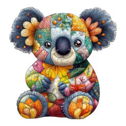 Wooden Jigsaw Puzzle - Patchwork Koala