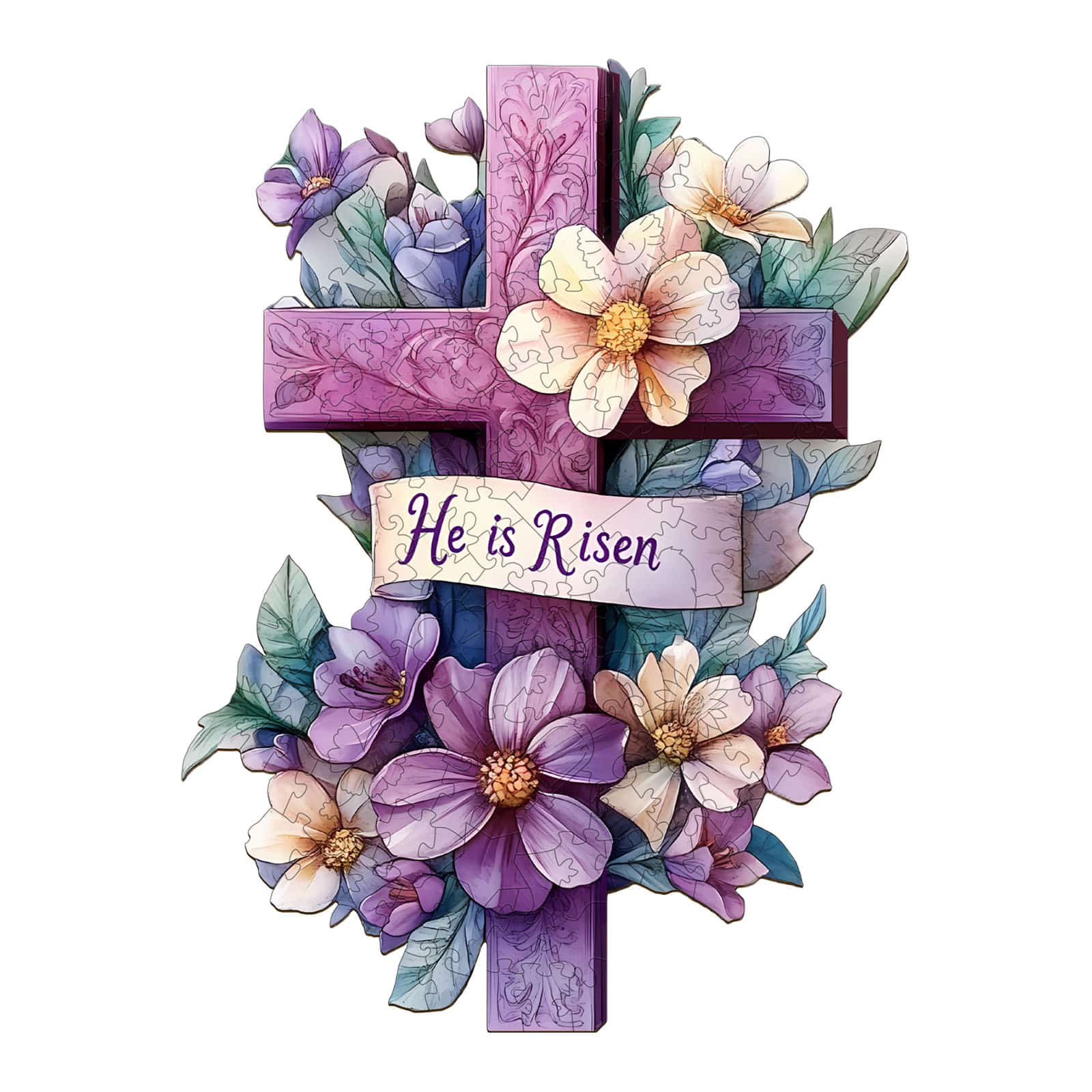 Wooden Jigsaw Puzzle - Resurrection Cross