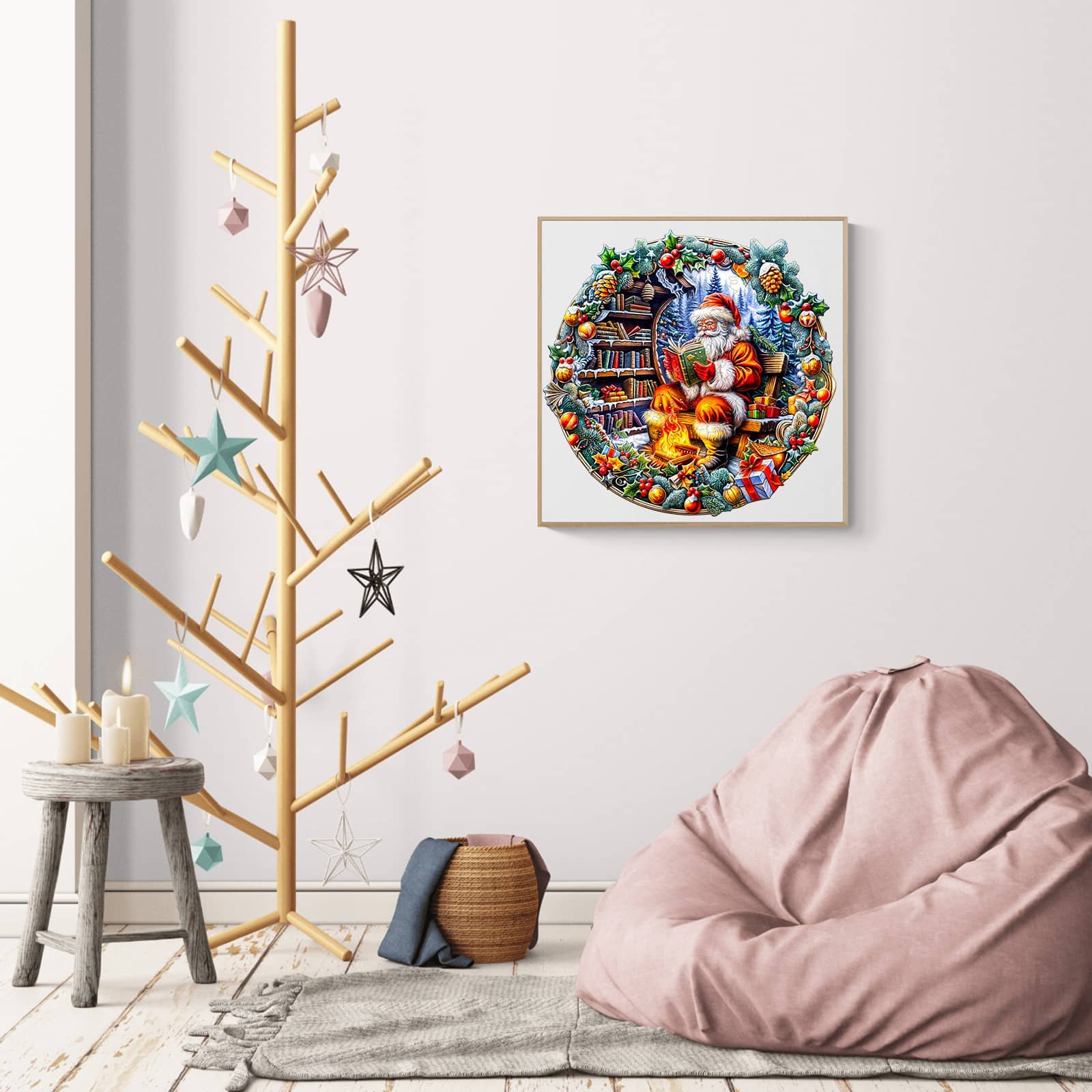 Wooden Jigsaw Puzzle - Santa's Rest - Image 4