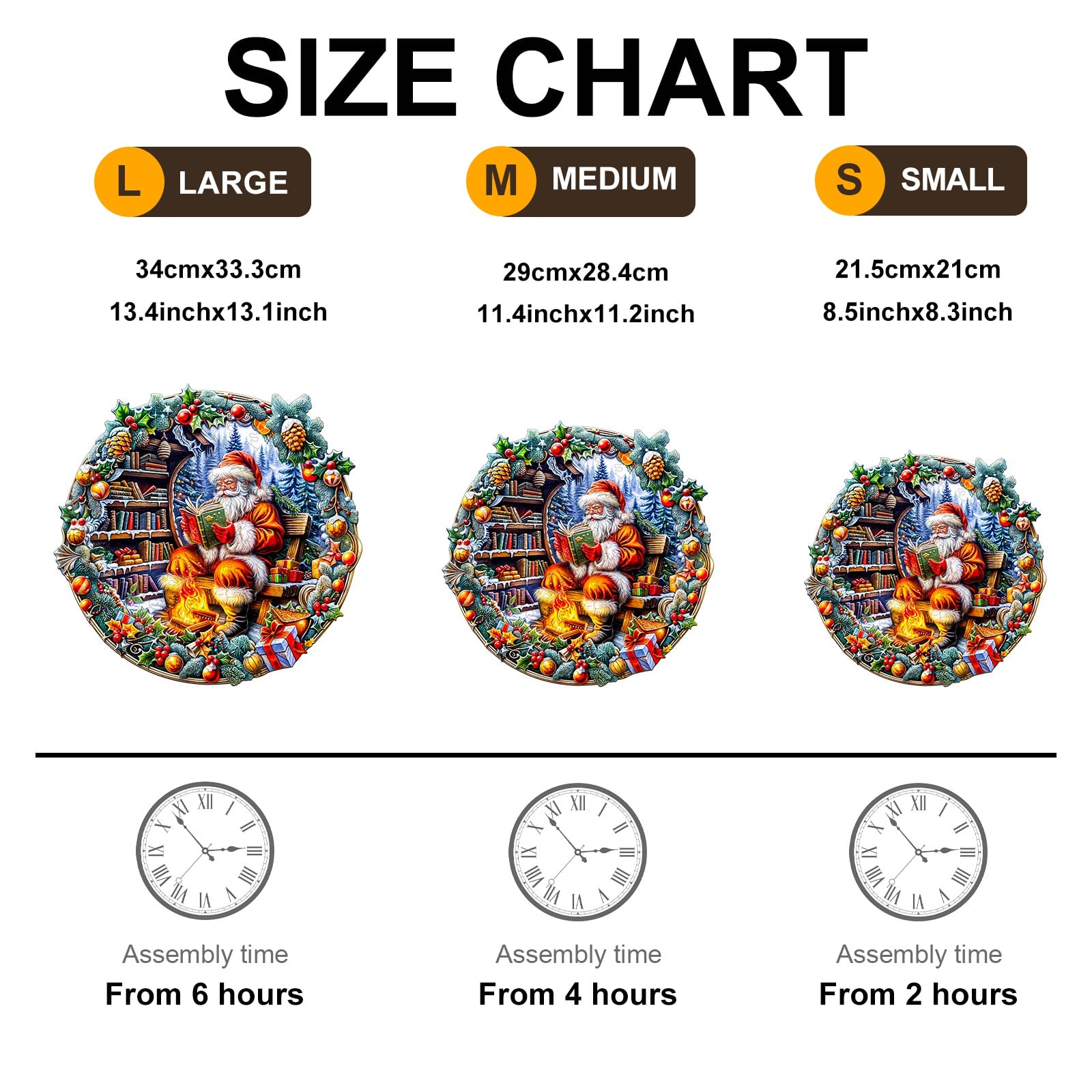 Wooden Jigsaw Puzzle - Santa's Rest - Image 3